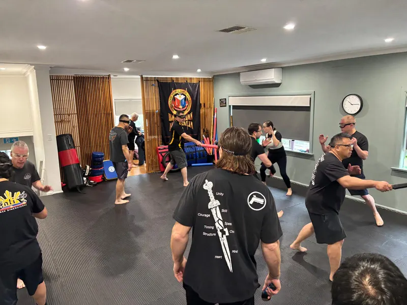 Students training Filipino Martial Arts at Kali 3D Ashburton