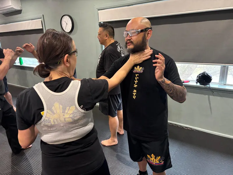 Students training Filipino Martial Arts at Kali 3D Ashburton