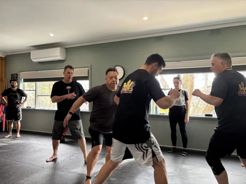 Students training Filipino Martial Arts at Kali 3D Ashburton
