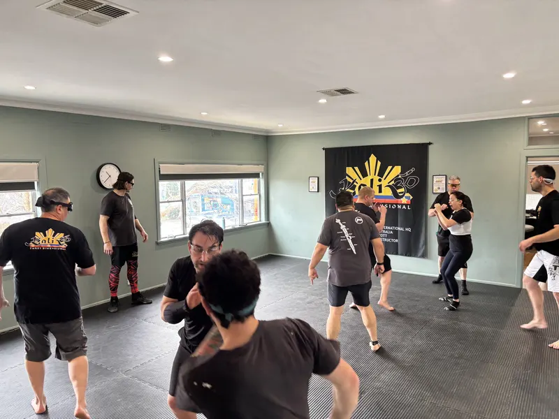 Students training Filipino Martial Arts at Kali 3D Ashburton
