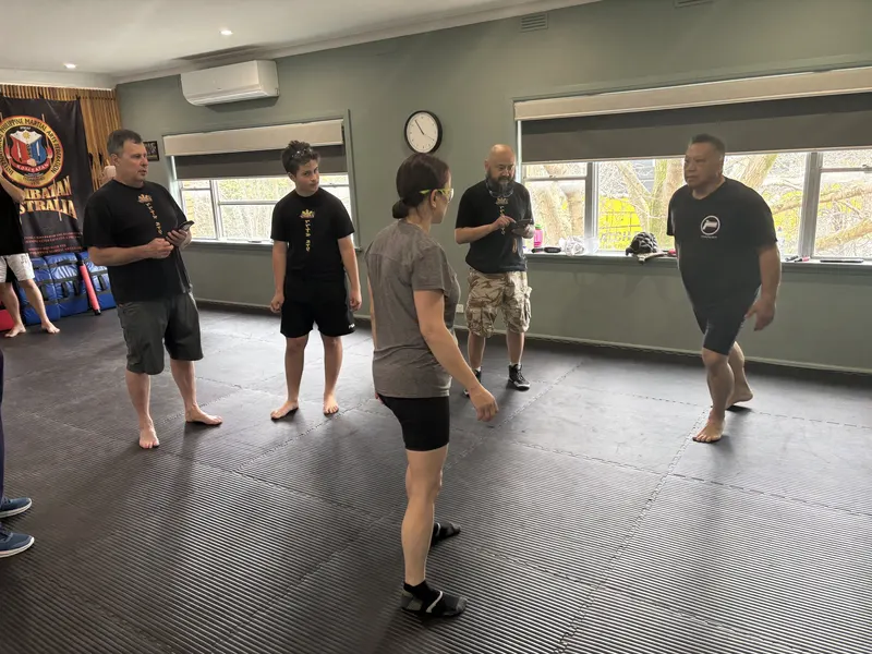 Students training Filipino Martial Arts at Kali 3D Ashburton
