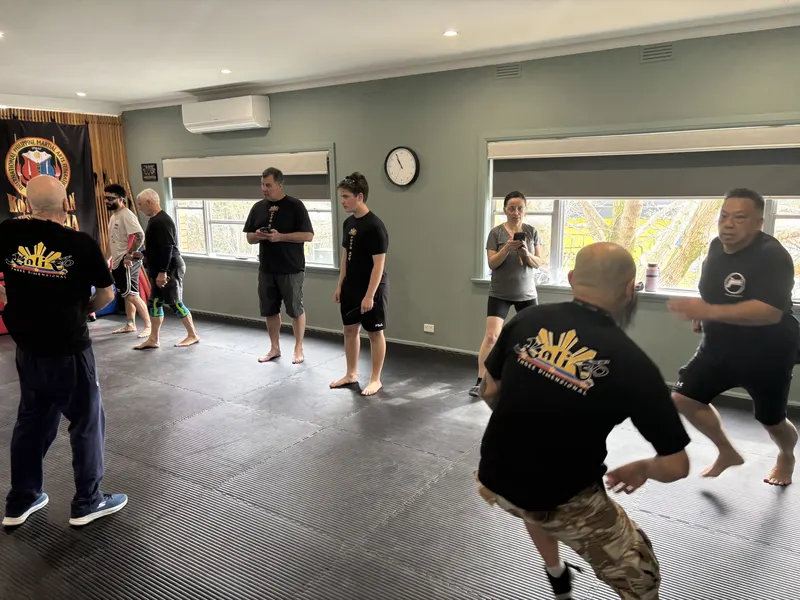 Students training Filipino Martial Arts at Kali 3D Ashburton