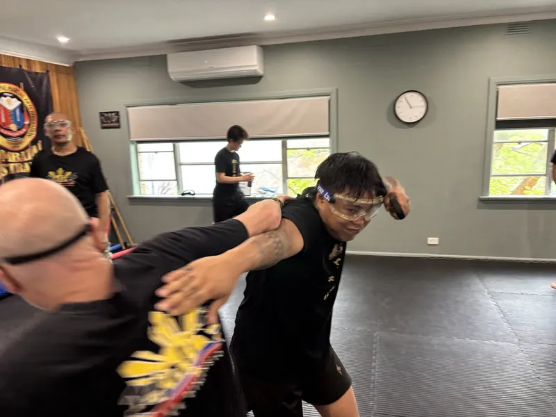 Students training Filipino Martial Arts at Kali 3D Ashburton