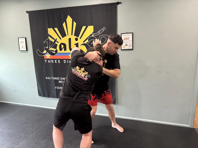 Students training Filipino Martial Arts at Kali 3D Ashburton