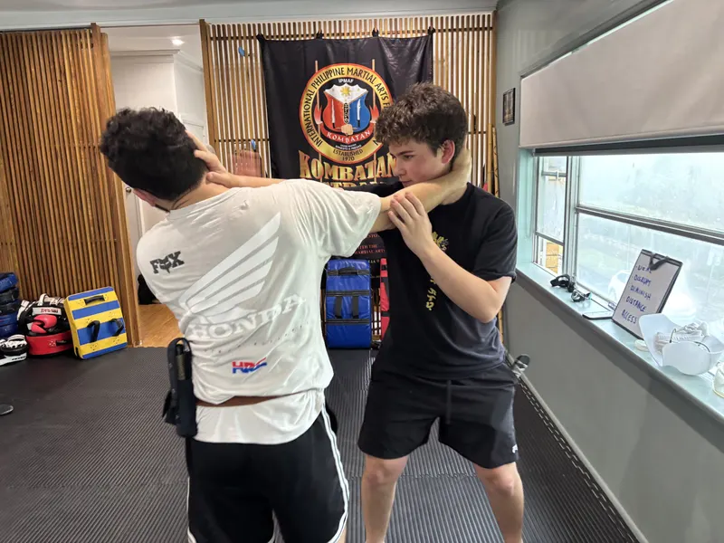 Students training Filipino Martial Arts at Kali 3D Ashburton