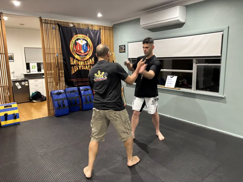 Students training Filipino Martial Arts at Kali 3D Ashburton