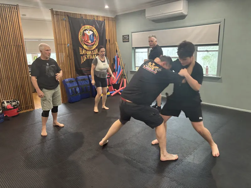 Students training Filipino Martial Arts at Kali 3D Ashburton