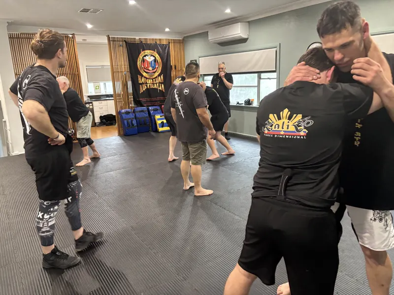 Students training Filipino Martial Arts at Kali 3D Ashburton