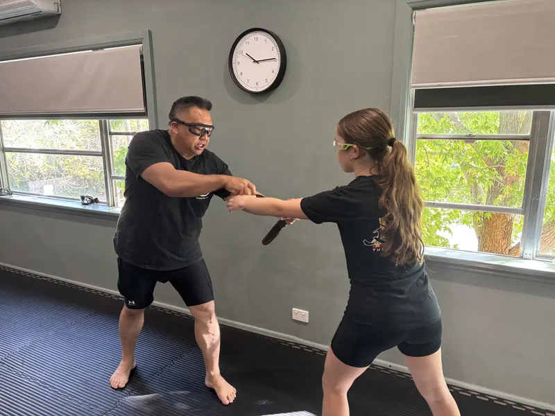 Students training Filipino Martial Arts at Kali 3D Ashburton