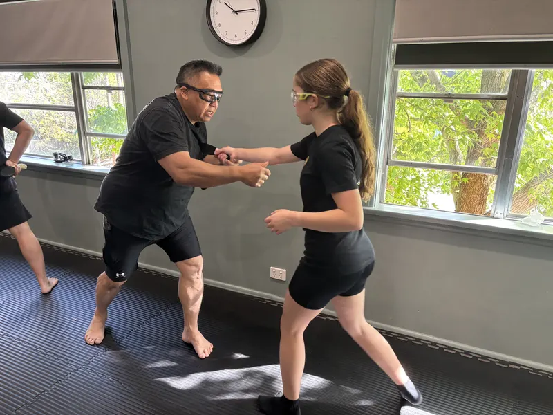 Students training Filipino Martial Arts at Kali 3D Ashburton