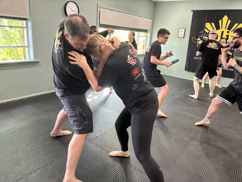 Students training Filipino Martial Arts at Kali 3D Ashburton