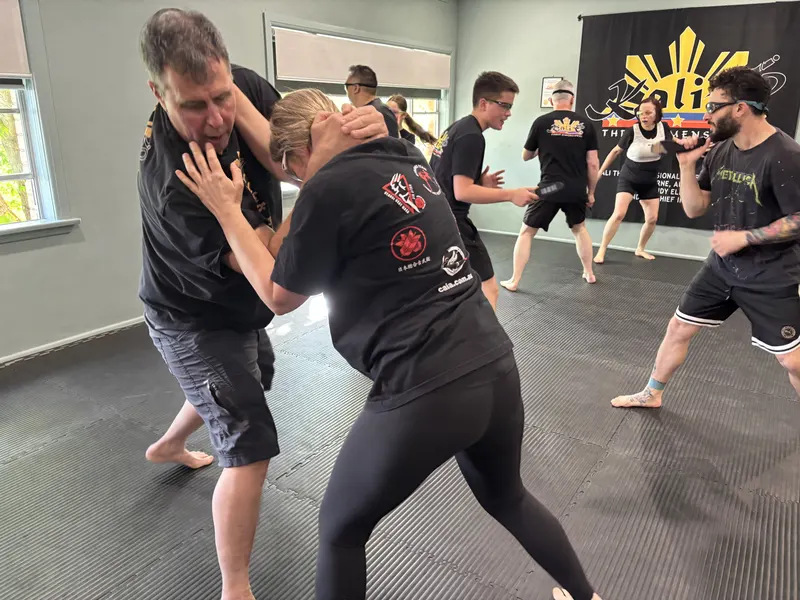 Students training Filipino Martial Arts at Kali 3D Ashburton
